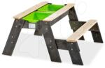 EXIT Toys Nisipar din cedru și măsuță pentru apă și nisip Aksent sand&water table Exit Toys de picnic cu bancă și capac (ET52050805)
