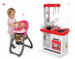Smoby Set bucătărie Bon Appétit Smoby cu sunet şi scaun de masă cu păpuşă de jucărie Baby Nurse (SM310800-4) Bucatarie copii
