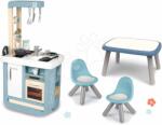 Smoby Set bucătărie cu loc de stat Bon Appetit Kitchen Smoby electronică cu sunete și măsuță cu 2 scăunele KidChair (SM310824-12) Bucatarie copii