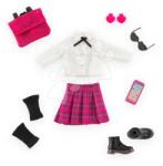 Corolle Set îmbrăcăminte English Student Dressing Room Girls Corolle pentru păpușă de 28 cm 8 accesorii de la 4 ani (CO610110)