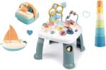 Smoby Set de masă didactică și plachetnică Activity Table Little Smoby și un turn cu coș din trestie de zahăr Bio Sugar (SM140303-17)