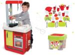 Smoby Set bucătărie Cherry Special Smoby cu sunet şi set de veselă în cutie (SM310810-12) Bucatarie copii