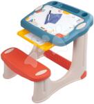 Smoby Bancă pentru desenat Magical Desk Smoby Desenează și șterge cu 3 spații de depozitare și 12 accesorii (SM420224)