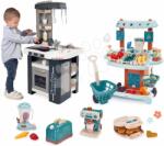Smoby Set bucătărie și stand de legume Tefal Studio Kitchen 360° Smoby electronică, cu sunete realiste și set de electrocasnice pentru bucătărie (SM311056-20) Bucatarie copii