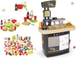 Smoby Set restaurant cu bucătărie Food Corner Smoby cu două fețe și aparat de vafe cu alimente (SM310910-5) Bucatarie copii