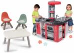 Smoby Set bucătărie și măsuța Tefal Studio XXL Smoby electronică cu bule magice și 2 scăunele KidChair (SM311025-27) Bucatarie copii