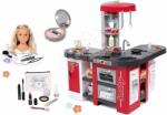 Smoby Set bucătărie și cap de pieptănat Tefal Studio XXL Smoby electronică cu bule magică și trusă cosmetică cu accesorii (SM311025-23) Bucatarie copii