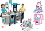 Smoby Set bucătărie electronică și măsuță cosmetică Gabby Tefal French Touch Bubble Smoby cu bule magice și bucătarul jucăuș cu producția de înghețată (SM311206-35) Bucatarie copii
