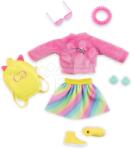 Corolle Setul de haine Neon Dressing Room Corolle Girls pentru păpușă de 28 cm 7 accesorii de la 4 ani (CO610100)