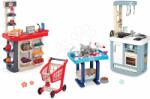 Smoby Set bucătărie și magazin Supermarket Bon Appetit Kitchen Smoby electronică cu sunete și trusă de îngrijire pentru pisicuța de pluș (SM310824-8) Bucatarie copii