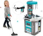 Smoby Set bucătărie electronică de jucărie Tefal Studio 360° Bubble Smoby și aspirator Rowenta Air Force 360° cu aspirare precum cea reală (SM311043-6) Bucatarie copii