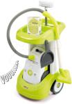 Smoby Cărucior de curățenie Smoby cu aspirator electronic Rowenta si cu 3 accesorii verde (SM24406)