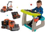 Smoby Set bancă de desen cu magneți Little Pupils Desk Smoby cu tablă cu două părți și camion cu valiză cu unelte Black&Decker Truck (SM420103-2)