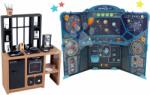 Smoby Set bucătărie modernă Loft Industrial cu aparat de cafea Smoby cu joc educativ și planetele de pe orbită Space Center (SM312600-10) Bucatarie copii