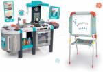 Smoby Set bucătărie de jucărie Tefal French Touch Smoby cu gheaţă, aparat de cafea şi tablă magnetică cu două feţe 2in1 (SM311206-23) Bucatarie copii