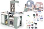 Smoby Set bucătărie electronică cu bule magice Tefal Studio Kitchen XL Bubble 360° și căsuță pentru păpușă Baby Care Smoby cu 5 încăperi (SM311053-16) Bucatarie copii