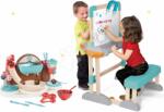 Smoby Set bancă şcolară din lemn Modulo Space pliabilă magnetică Smoby pentru cretă și bucătarul jucăuș Cofetărie (SM420301-7)