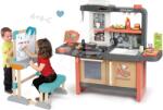 Smoby Set restaurant cu bucătărie electronică Kids Restaurant și bancă din lemn Smoby pentru scris și desenat (SM312304-1) Bucatarie copii