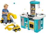 Smoby Set bucătărie de jucărie electronică Tefal Studio 360° XL Bubble Smoby și graifer Maxi Power cu scaun și mașinuță (SM311045-25) Bucatarie copii