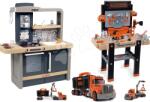 Smoby Set bucătărie electronică cu înălțime reglabilă Tefal Evolutive New Kitchen Smoby și atelier de lucru electronic cu camion și valiză (SM312308-1) Bucatarie copii