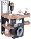 Smoby Spălătorie cu mașină de spălat și aspirator electronic Rowenta Wash&Clean Laundry Smoby cu sunete și fier de călcat 17 acceosrii de la 3 ani (SM330327)