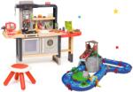 Smoby Set restaurant cu bucătărie electronică Chef Corner Restaurant Smoby și pistă de apă Aventura sub o cascadă cu un tun de apă (SM312303-18) Bucatarie copii
