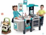 Smoby Set bucătărie electronică și cărucior veterinar cu valiză Tefal French Touch Bubble Smoby cu bule magice și panda de pluș (SM311206-33) Bucatarie copii