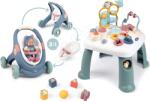 Smoby Set masă didactică Activity Table Little și premergător și cărucior Baby Walker Smoby cu păpușă de 30 cm (SM140303-11)