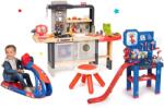 Smoby Set restaurant cu bucătărie electronică Chef Corner Restaurant Smoby și atelier de lucru Cars cu simulator electronic (SM312303-33) Bucatarie copii