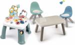 Smoby Set de măsuță didactică Activity Table Little și masă KidTable Smoby cu 2 scaune și filtru anti-UV (SM140303-20A)