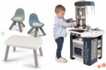 Smoby Set bucătărie cu loc de stat Tefal Studio Kitchen 360° Smoby electronică, cu sunete realiste, masă KidTable cu 2 scaune (SM311056-18) Bucatarie copii