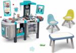 Smoby Set bucătărie de jucărie Tefal French Touch Smoby cu gheaţă, aparat de cafea şi măsuţă picnic cu două scăunele KidChair Blue (SM311206-25) Bucatarie copii