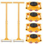 VEVOR 6 tonnás bútorszállító kocsi görgős szállító fogantyúval 360°-ban forgathatóak