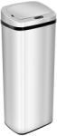 AOSOM Automata szemetes érzékelővel 50 literes rozsdamentes acél, ezüst 33x25x84 cm