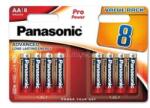 Panasonic PRO POWER tartós elem AA, alkáli, 8db/csomag (LR6PPG/8BW) (LR6PPG/8BW)