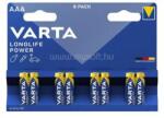 VARTA LONGLIFE POWER tartós elem AAA, alkáli, 8db/csomag (VARTA_4903121418) (VARTA_4903121418)