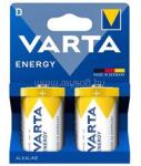 VARTA ENERGY tartós elem (D, LR20, 1.5V, alkáli) 2db/csomag (VARTA_4120229422) (VARTA_4120229422)