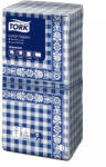 Tork szalvéta Lunch Universal KÉK CHECK 1r. , 1/4 hajtás, 33X32cm, 500db/csg, 10csg/karton (DA503XSZHT11105)