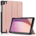 Gigapack Lenovo Tab M8 Gen4 (TB300F) WIFI tok álló, bőr hatású (flip, oldalra nyíló, trifold, asztali tartó) rozéarany (GP-155078)