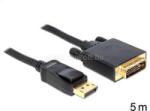 Delock kábel Displayport 1.2 male to DVI 24+1 male, 5m (DL82593) (DL82593)