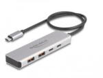 Delock USB 10 Gbps USB Type-C hub 2 x A-típusú USB csatlakozóval és 2 x USB Type-C csatlakozóval, valamint egy 35 cm hosszú csatlakozó kábellel (DL64230) (DL64230)