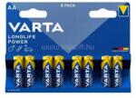 VARTA LONGLIFE POWER tartós elem AA, lítium, 8db/csomag (VARTA_4906121418) (VARTA_4906121418)