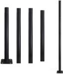 Kobi Stâlp metalic BASE pentru iluminat exterior, 4 m, Ø 60 mm, negru (KB0592)