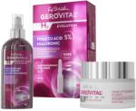 Gerovital H3 Evolution ajándékcsomag: Micellás víz aktív szénnel és hialuronsavval, 150 ml + Ampullák 5%-os hialuronsavval, 10 ampulla x 2 ml + Regeneráló éjszakai lifting krém, 50 ml