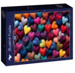 Bluebird Puzzle 500 db-os puzzle - Coeurs Multicolores (90546) (90546)