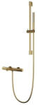 AREZZO design Kádtöltő csaptelep, Arezzo design Elegant termosztatikus, szett, szálcsiszolt arany AR-1295BG - zuhanykabin