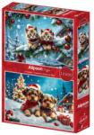 Alipson Puzzle 2 x 500 db-os puzzle - Christmas Kittens and Puppies (50260) (50260)