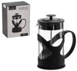 ramiz Modern kávé- és teafőző - 600 ml, üvegtest fekete borítással (LUT1502)