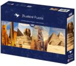 Bluebird Puzzle 1000 db-os panoráma puzzle - Discover Egypt - Luxor and Giza (91065) (91065)