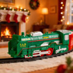  Karácsonyi kisvasút - világít - elemes - 3 féle pálya (DA00350)